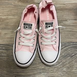 Pink stripe shoreline converse  size 8
